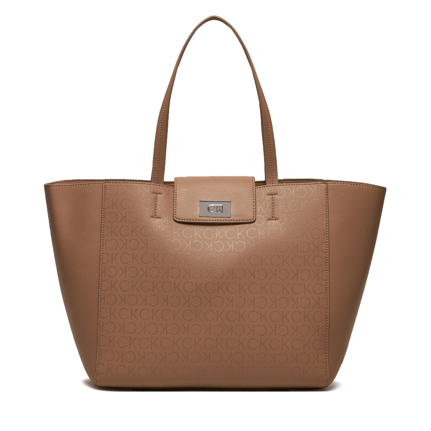 Handtasche Calvin Klein Ck Push Medium Shopper K60K612147 Braun Handtasche Calvin Klein Ck Push Medium Shopper K60K612147 Braun von Calvin Klein