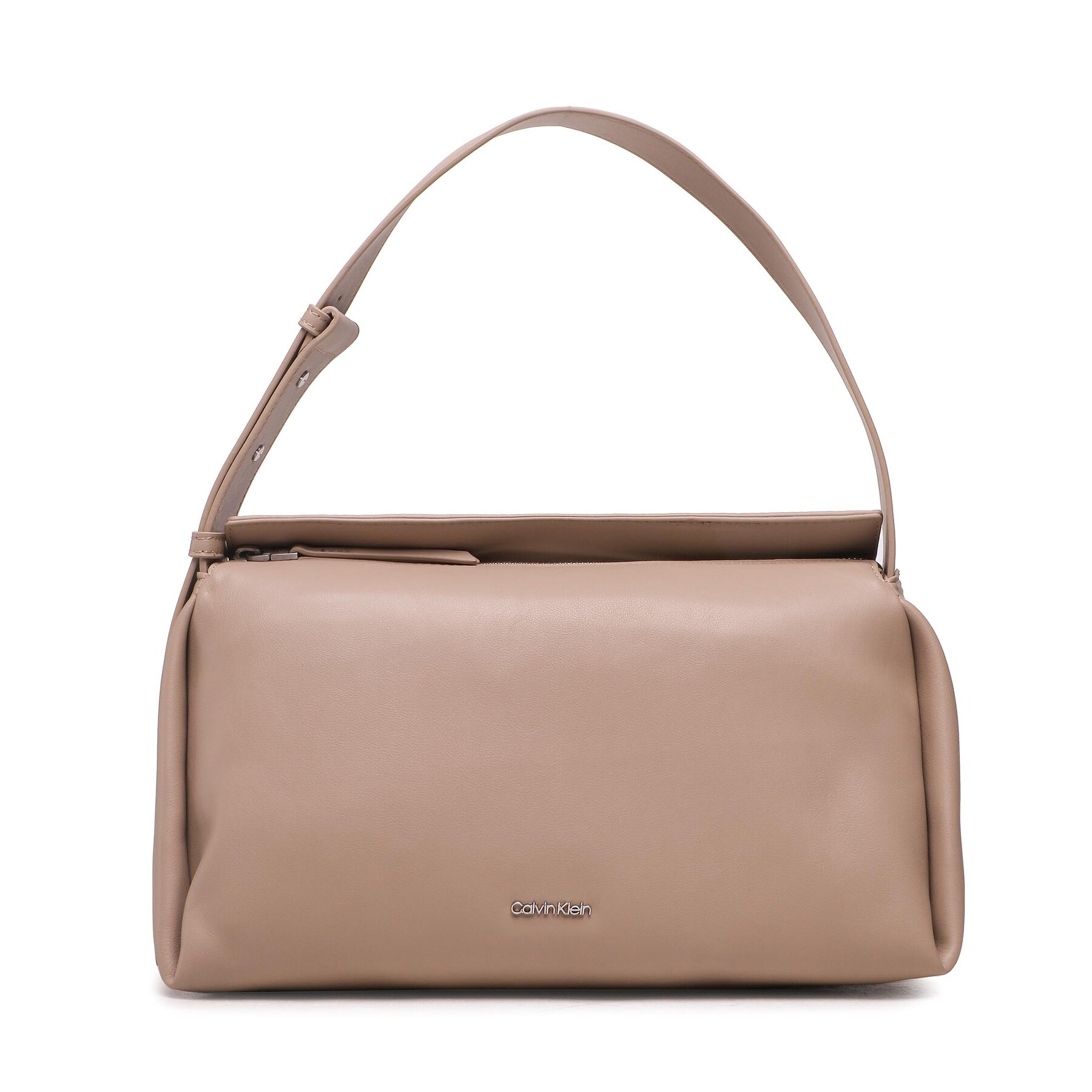 Handtasche Calvin Klein Elevated Soft Shoulder Bag Sm K60K610756 Beige von Calvin Klein