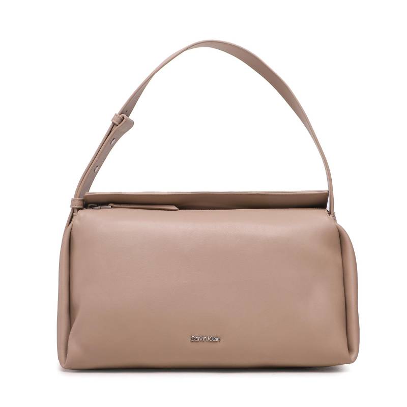 Handtasche Calvin Klein Elevated Soft Shoulder Bag Sm K60K610756 Beige von Calvin Klein