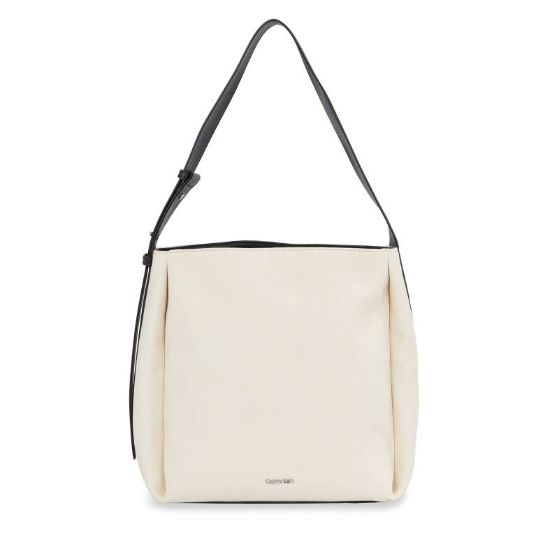 Handtasche Calvin Klein Gracie Bucket Bag_Canvas K60K611665 Écru von Calvin Klein