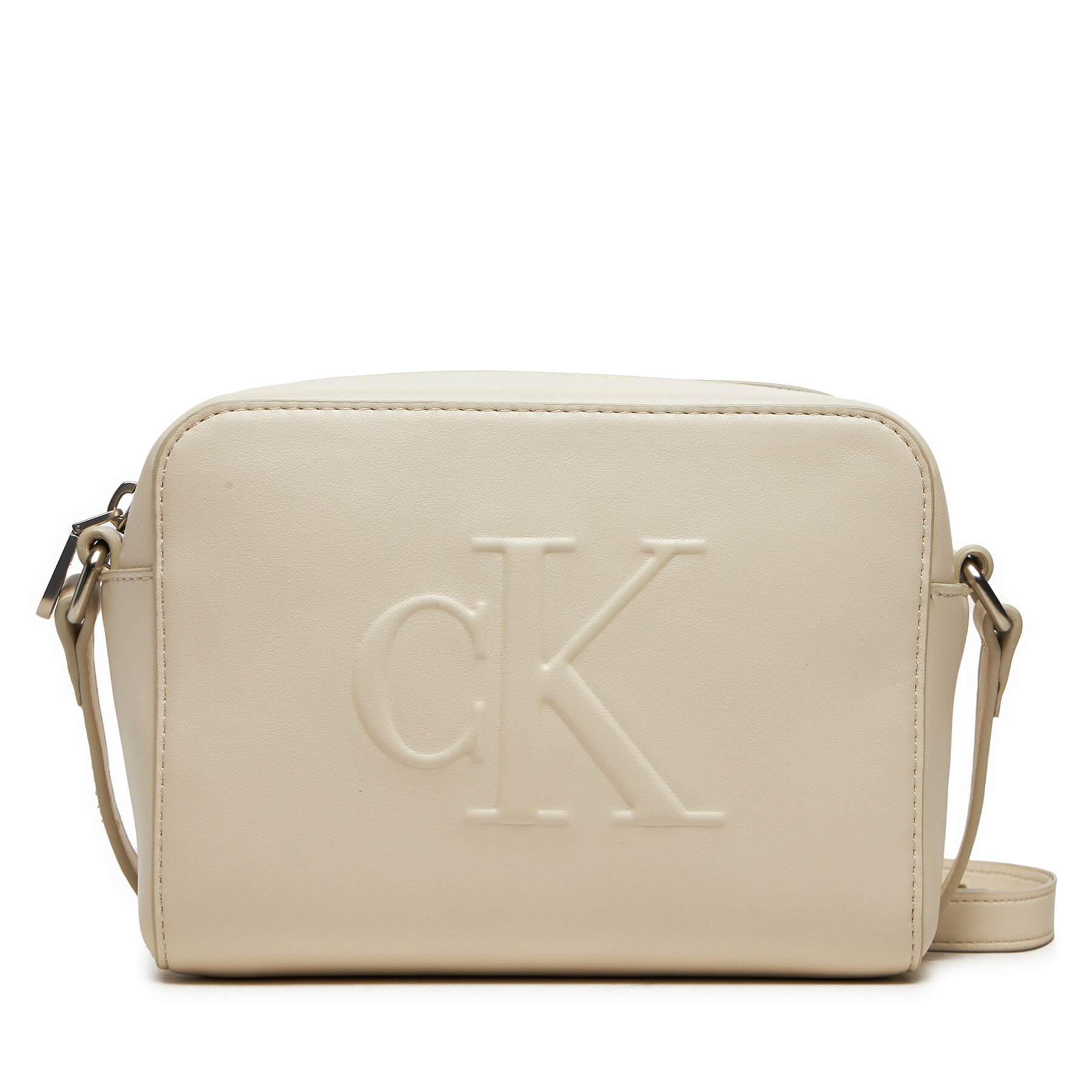 Handtasche Calvin Klein K60K612726 Écru von Calvin Klein