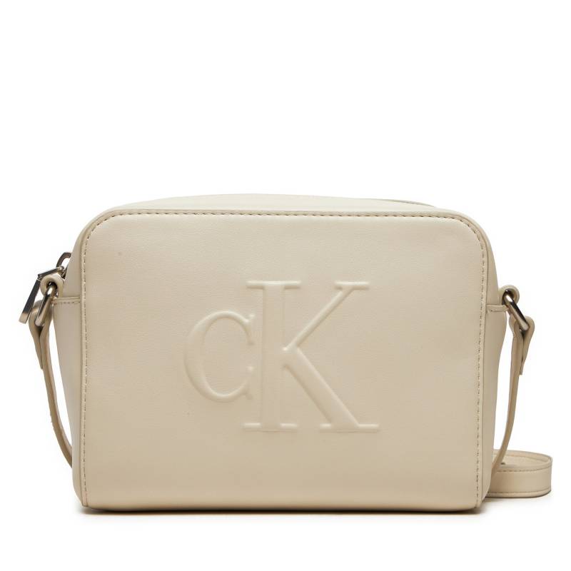 Handtasche Calvin Klein K60K612726 Écru von Calvin Klein