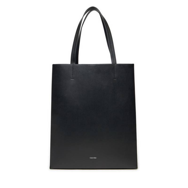 Handtasche Calvin Klein Line Lthr Ns Tote 43 LV04F3000G Schwarz von Calvin Klein