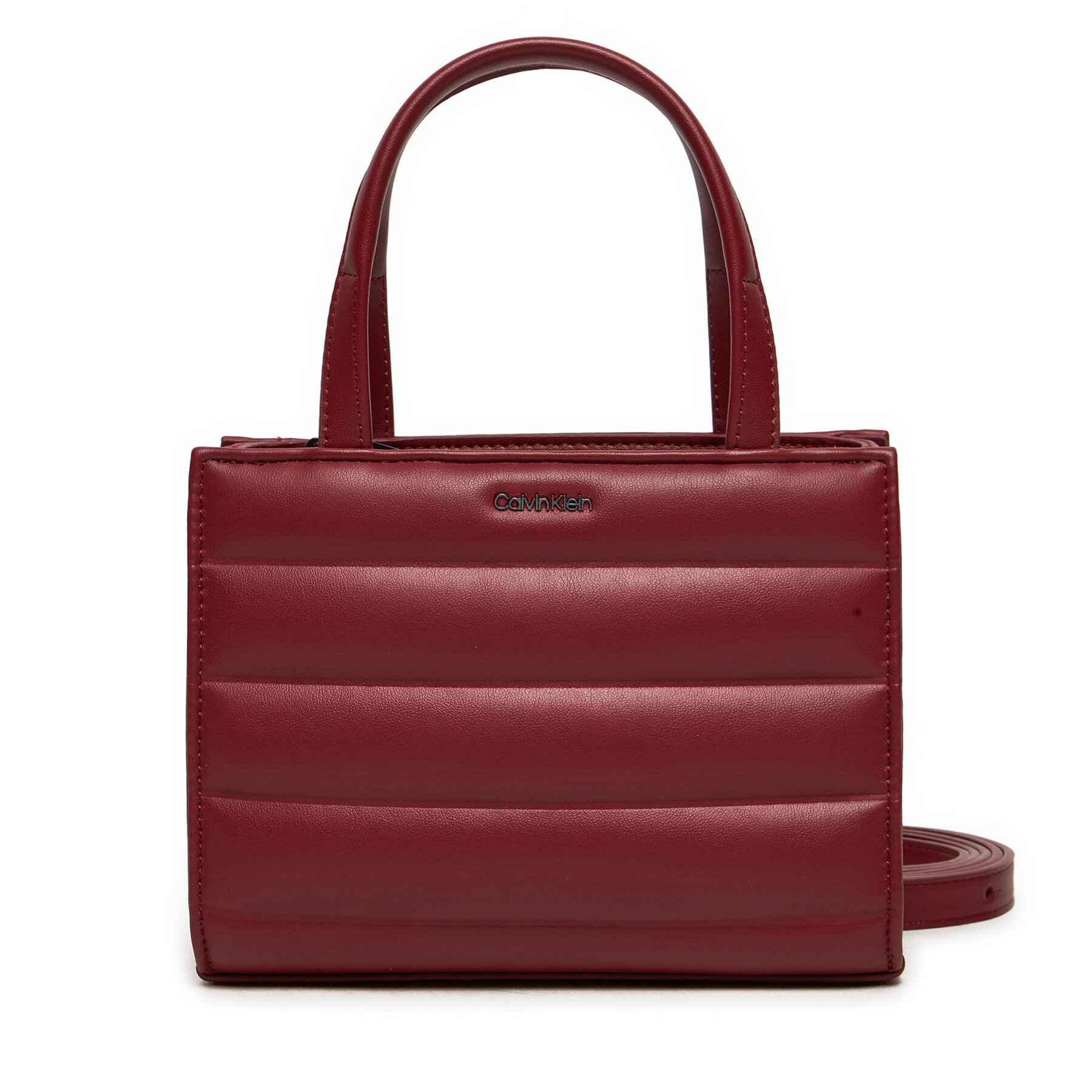 Handtasche Calvin Klein Line Quilt Mini Tote K60K612116 Dunkelrot Handtasche Calvin Klein Line Quilt Mini Tote K60K612116 Dunkelrot von Calvin Klein