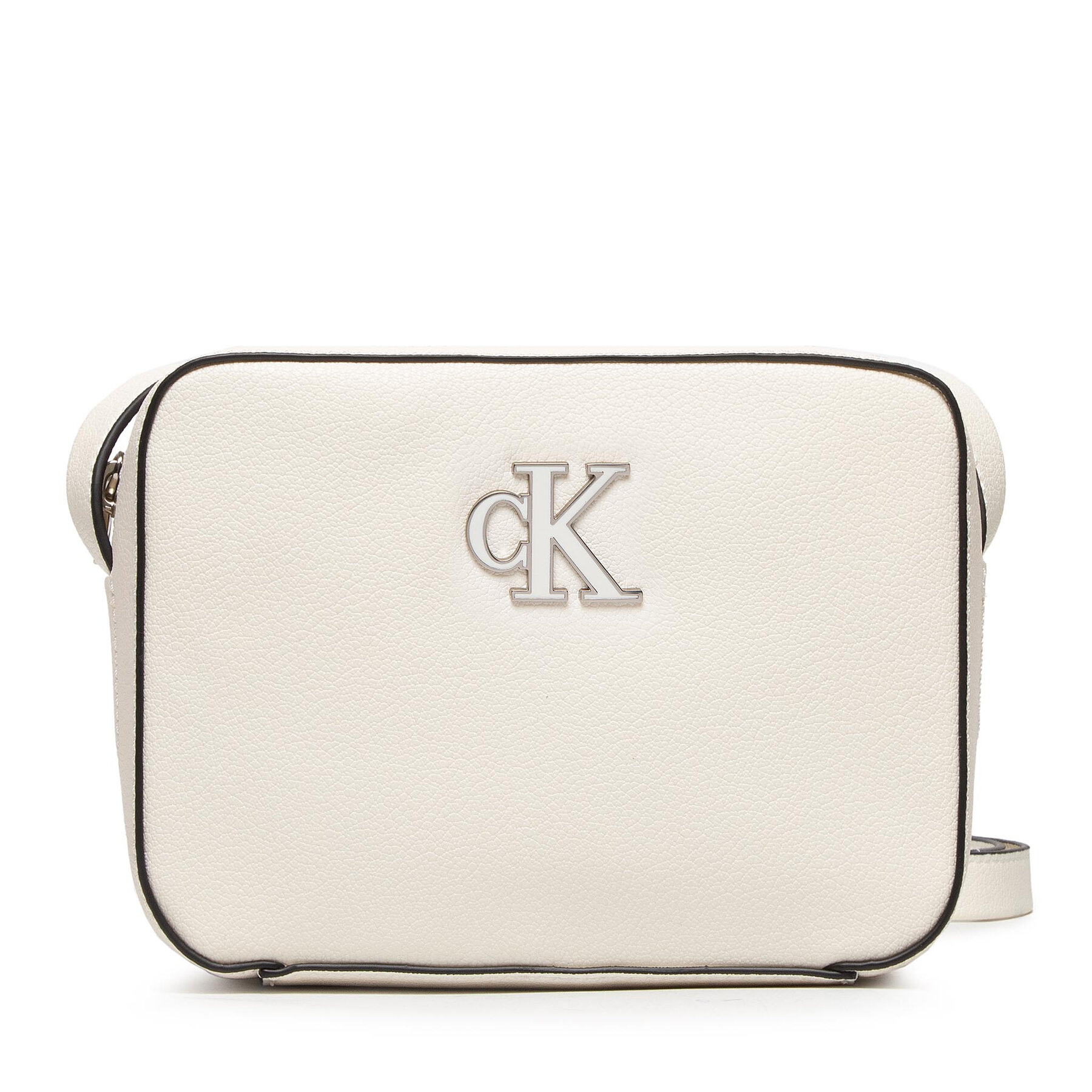 Handtasche Calvin Klein Minimal Monogram Camera Bag K60K609290 Beige von Calvin Klein