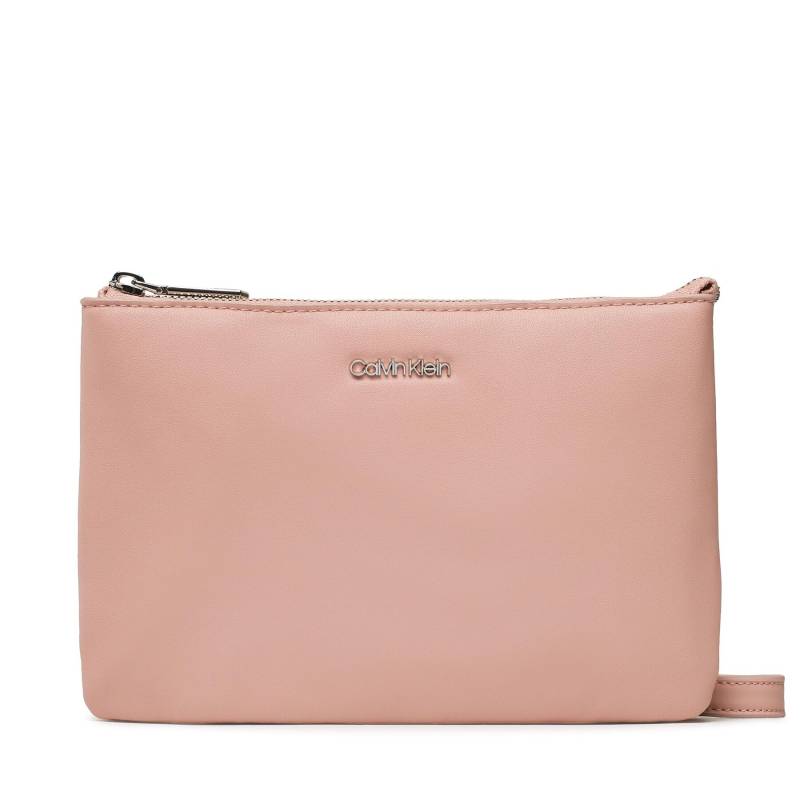 Handtasche Calvin Klein Must Ew Dbl Cmpt Crossbody K60K610177 Rosa von Calvin Klein