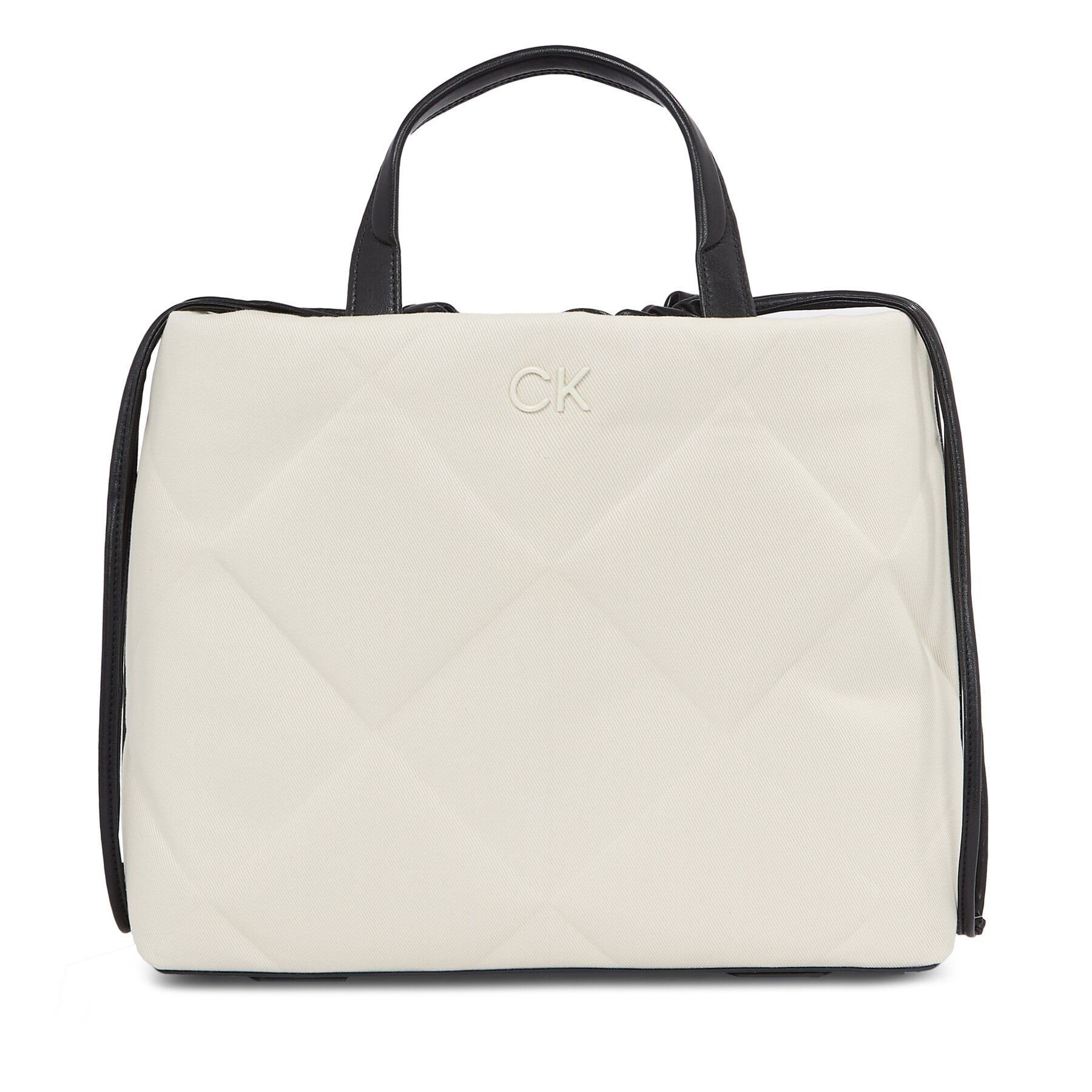 Handtasche Calvin Klein Quilt Shopper_Canvas K60K611756 K60K611756 Écru Handtasche Calvin Klein Quilt Shopper_Canvas K60K611756 K60K611756 Écru von Calvin Klein