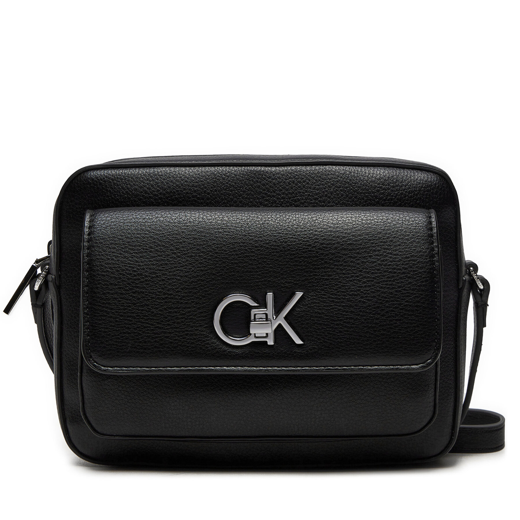 Handtasche Calvin Klein Re-Lock Camera Bag W/Flap_Pbl K60K612538 Schwarz von Calvin Klein