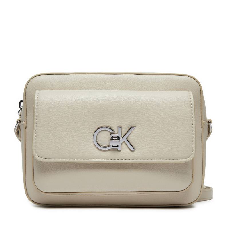 Handtasche Calvin Klein Re-Lock Camera K60K612538 Écru von Calvin Klein