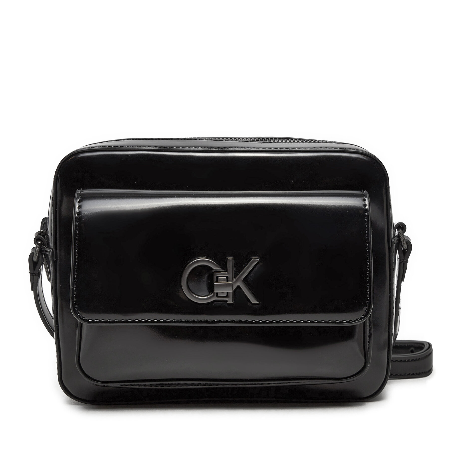 Handtasche Calvin Klein Re-Lock Camera K60K612544 Schwarz von Calvin Klein