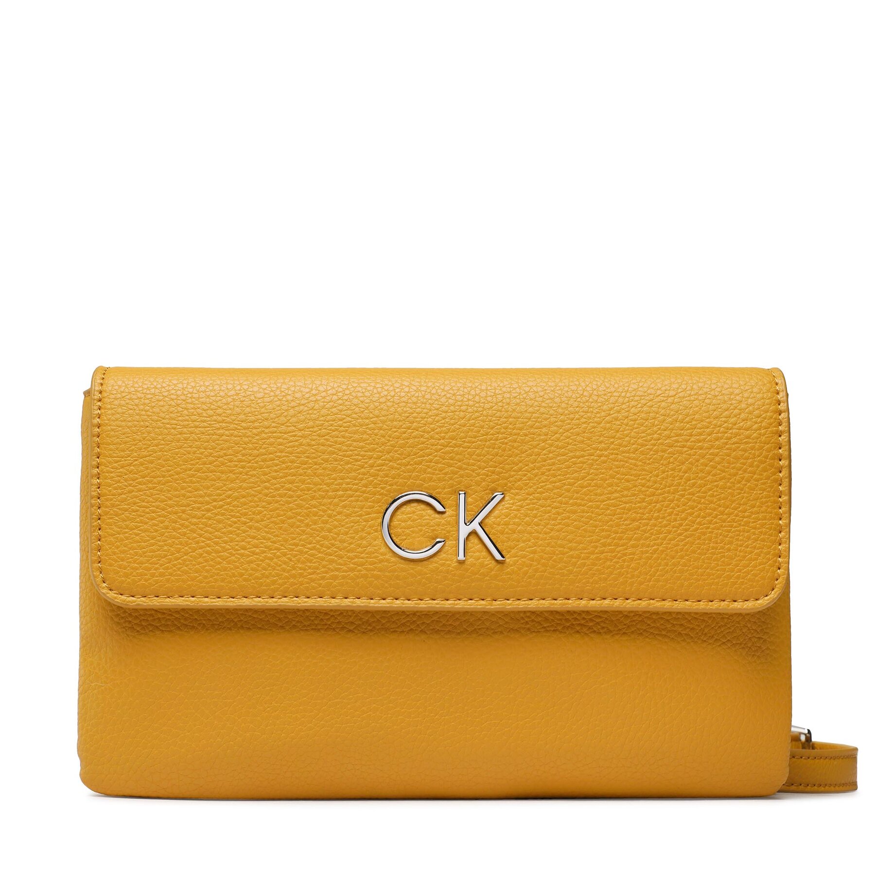 Handtasche Calvin Klein Re-Lock Dbl Crossbody Bag Pbl K60K609140 Gelb von Calvin Klein