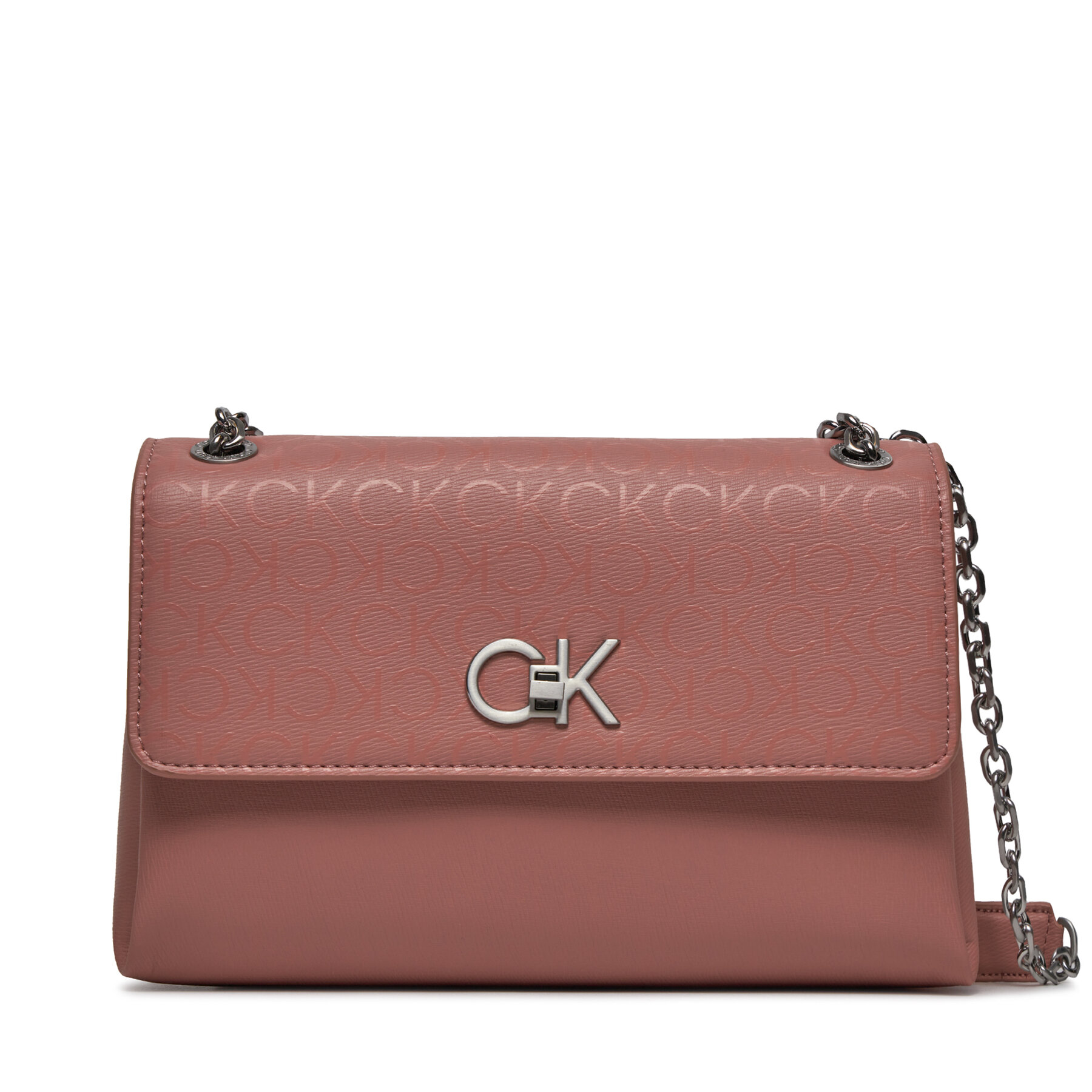 Handtasche Calvin Klein Re-Lock Ew Conv Xbody_Epi Mono K60K611564 Rosa von Calvin Klein