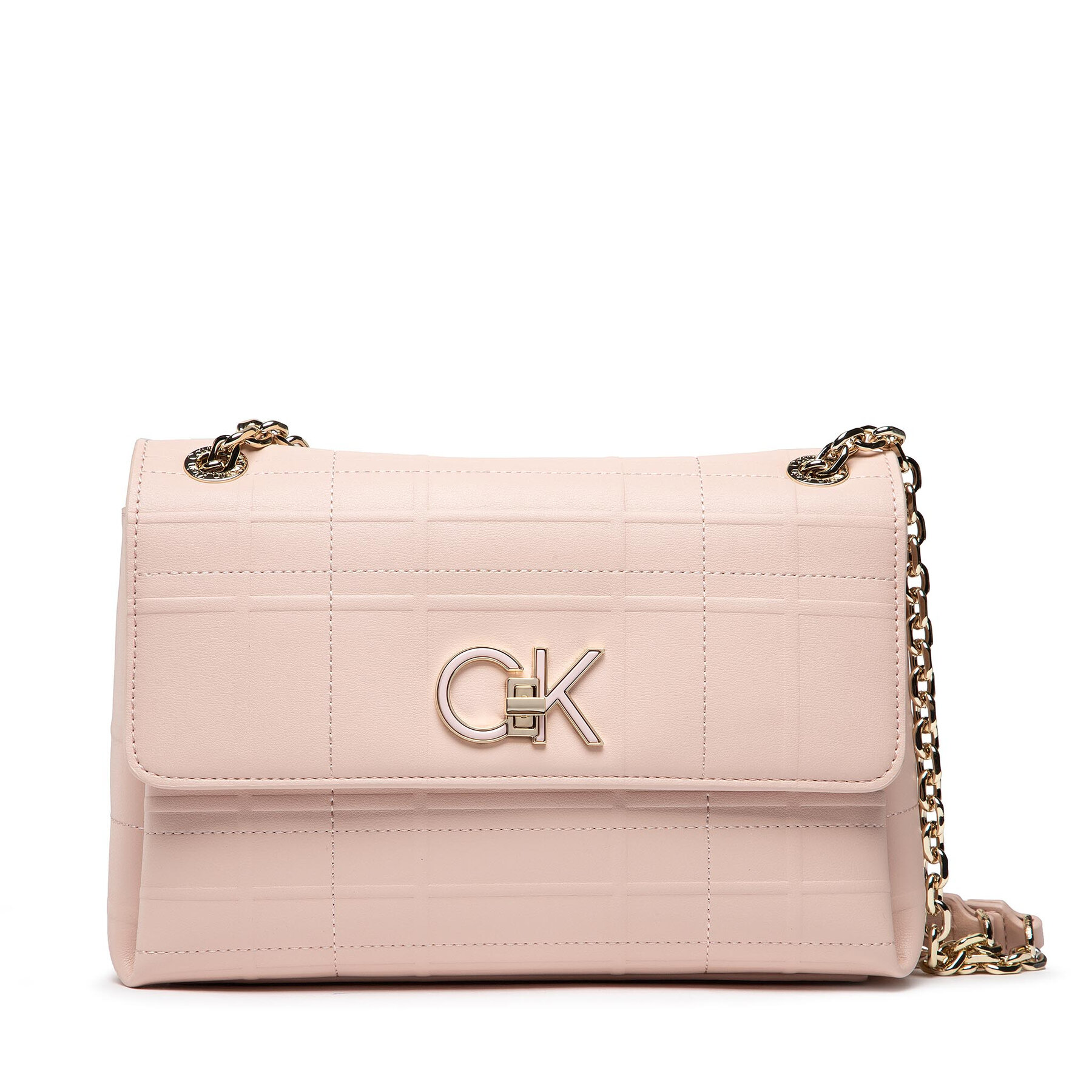 Handtasche Calvin Klein Re-Lock Ew Conv Xbody Quilt K60K609682 Rosa von Calvin Klein