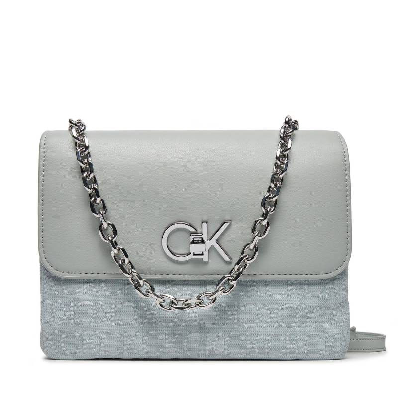 Handtasche Calvin Klein Re-Lock K60K611877 Grau von Calvin Klein