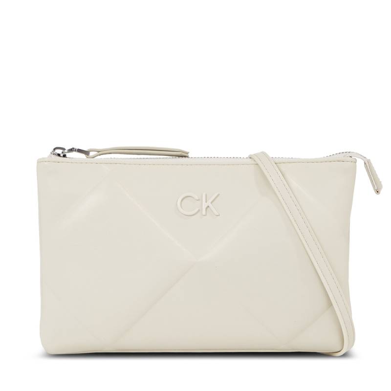 Handtasche Calvin Klein Re-Lock Quilt Crossbody K60K611042 Weiß von Calvin Klein