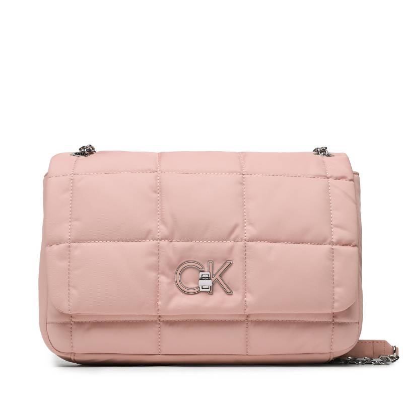 Handtasche Calvin Klein Re-Lock Quilt Shoulder Bag Nyl K60K610639 Rosa von Calvin Klein