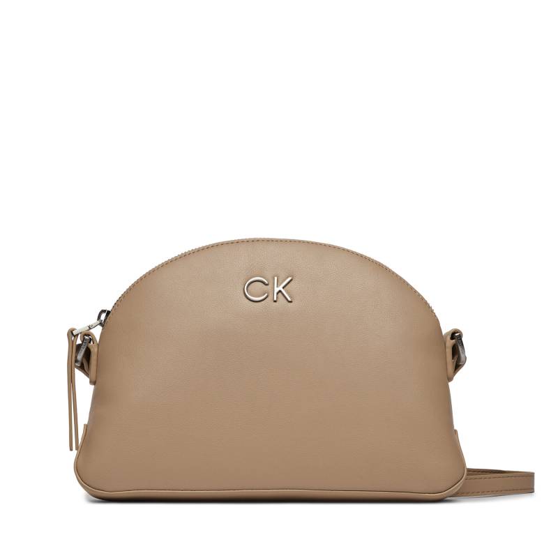 Handtasche Calvin Klein Re-Lock Seasonal Crossbody Md K60K611444 Beige von Calvin Klein