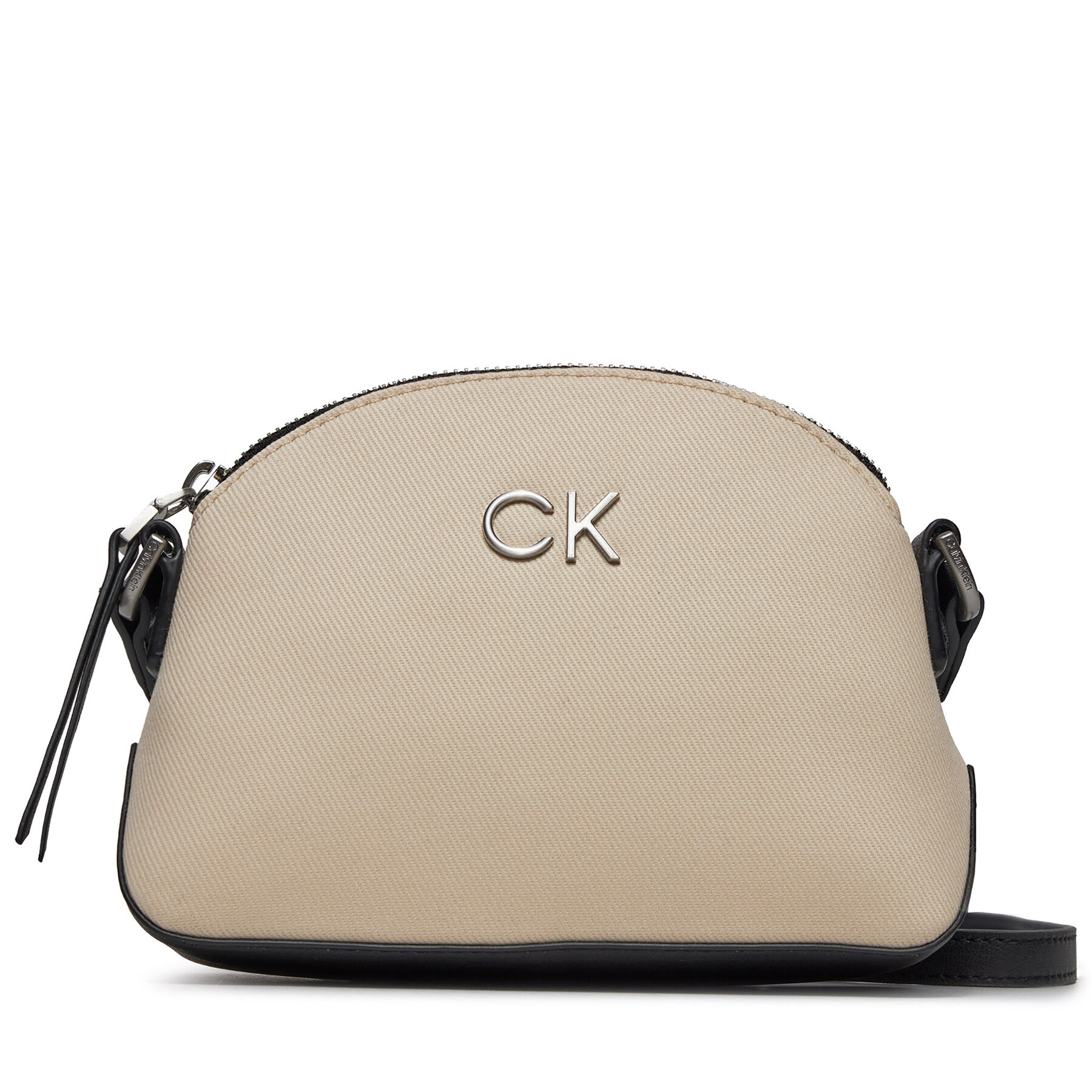 Handtasche Calvin Klein Re-Lock Seasonal Xbody Sm_Canvas K60K611793 Écru von Calvin Klein