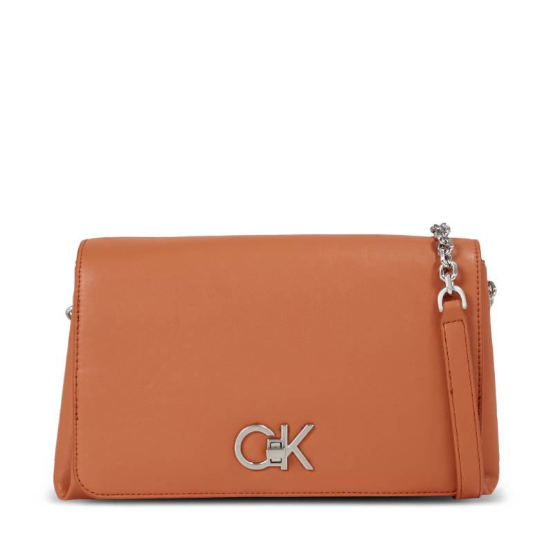 Handtasche Calvin Klein Re-Lock Shoulder Bag Md K60K611057 Braun von Calvin Klein