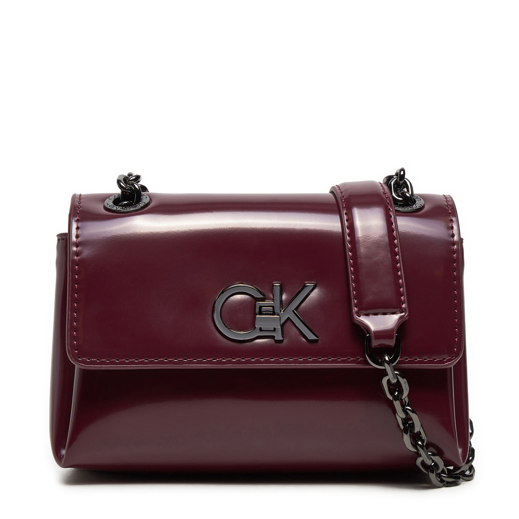 Handtasche Calvin Klein Re-Lock Sm Shoulder K60K612558 Violett von Calvin Klein