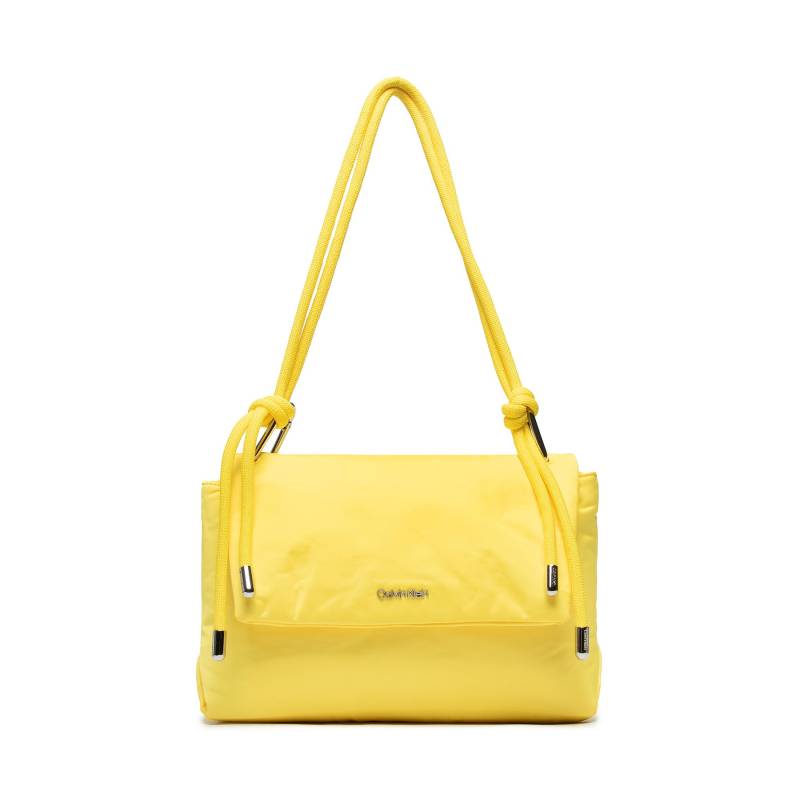 Handtasche Calvin Klein Roped Shoulder Bag K60K609407 Gelb von Calvin Klein