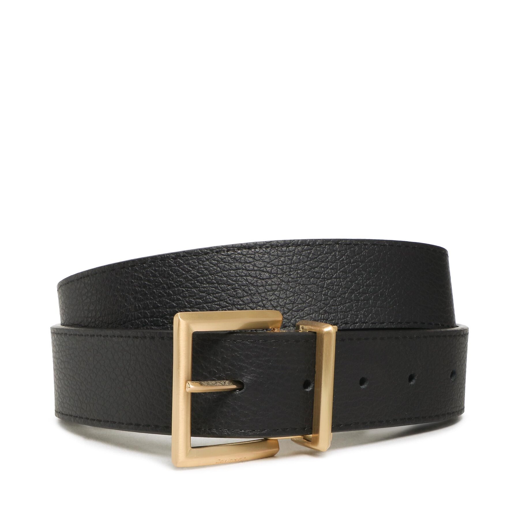 Herrengürtel Calvin Klein Adj Pramid Buckle Gold 35Mm K50K510218 Schwarz von Calvin Klein