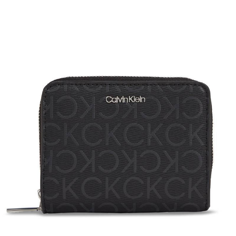 Kleine Damen Geldbörse Calvin Klein Ck Must Md Z/A Wallet_Epi Mono K60K611932 Schwarz von Calvin Klein