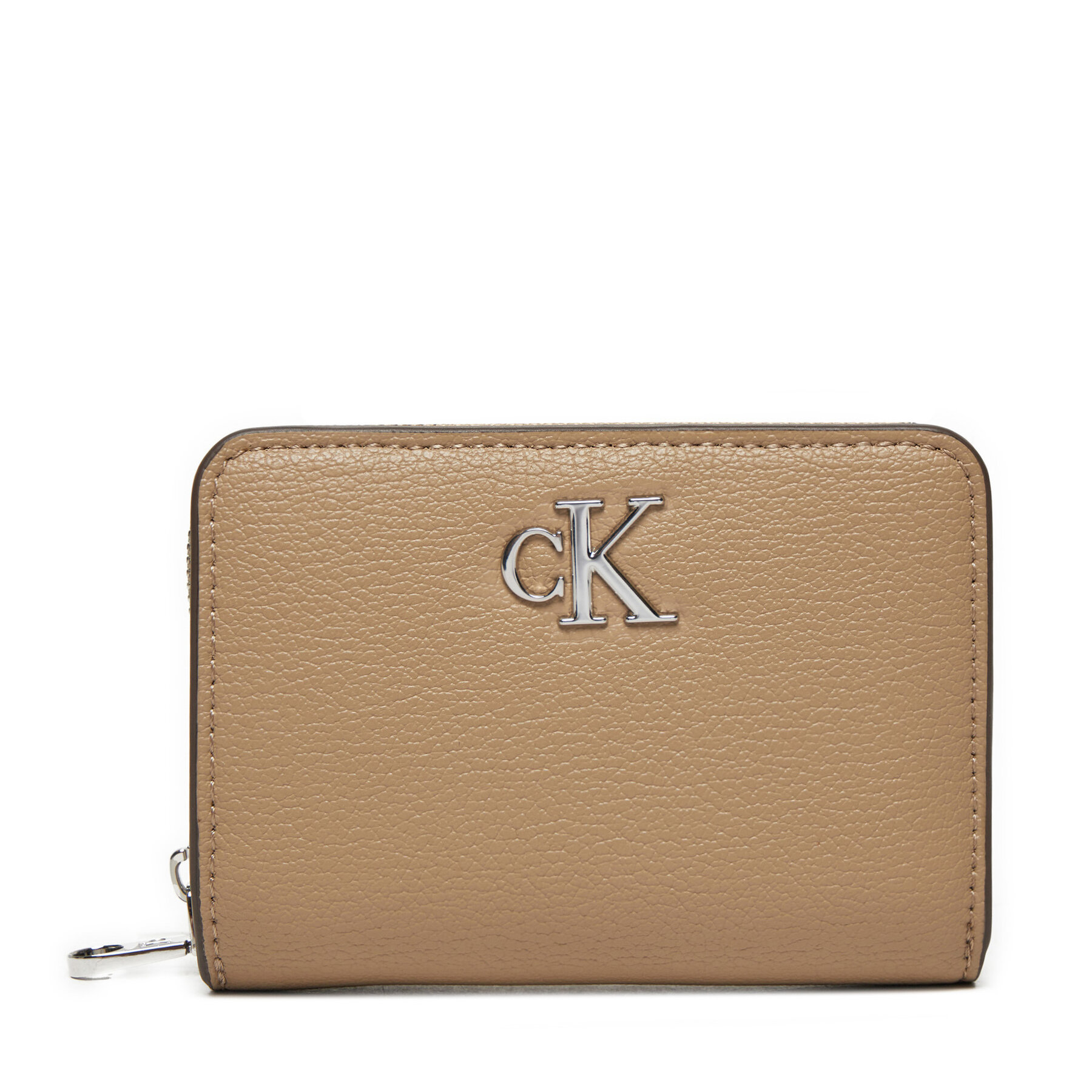 Kleine Damen Geldbörse Calvin Klein K60K612740 Beige von Calvin Klein