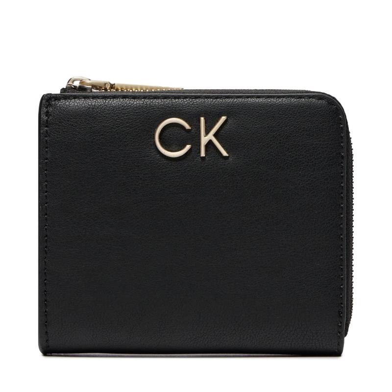 Kleine Damen Geldbörse Calvin Klein Re-Lock Za Wallet Sm K60K610781 Schwarz von Calvin Klein