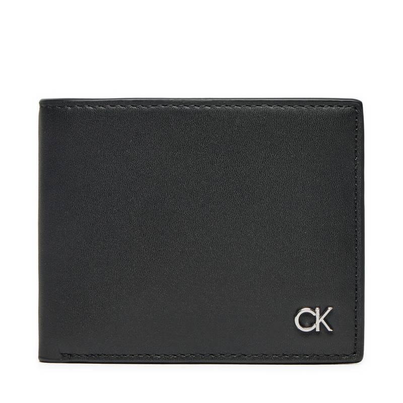 Kleine Herren Geldbörse Calvin Klein Metal Ck Bifold 6Cc K50K512289 Schwarz von Calvin Klein