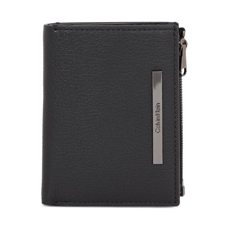 Kleine Herren Geldbörse Calvin Klein Modern Bar Trifold 6Cc Detach K50K510886 Schwarz von Calvin Klein