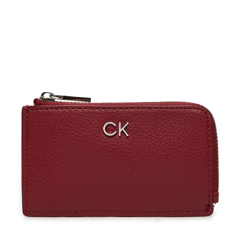 Kreditkartenetui Calvin Klein Ck Daily Zip Cardholder W/Chain K60K612281 Rot von Calvin Klein