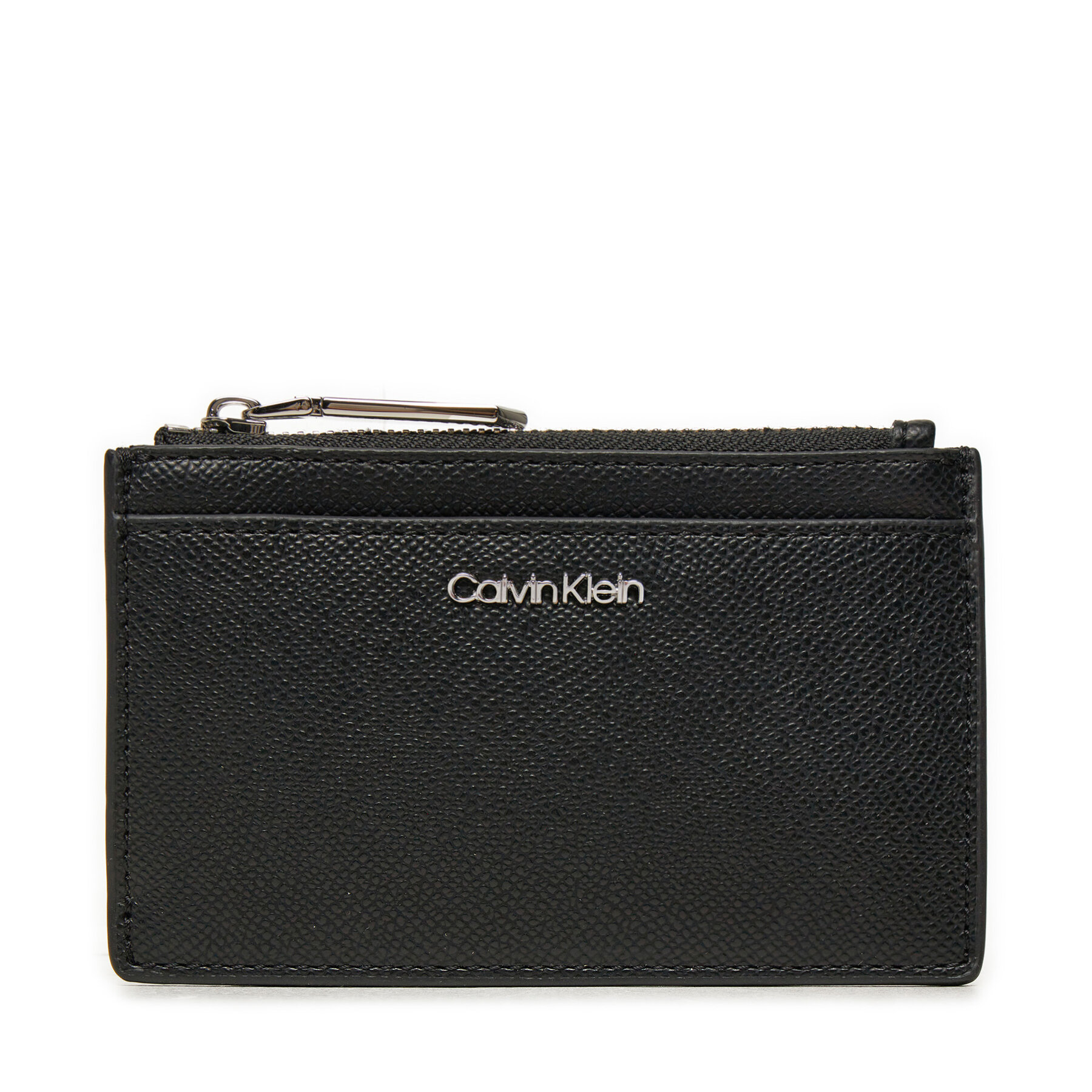 Kreditkartenetui Calvin Klein Ck Must Cardholder W/Zip_Caviar K60K613071 Schwarz von Calvin Klein