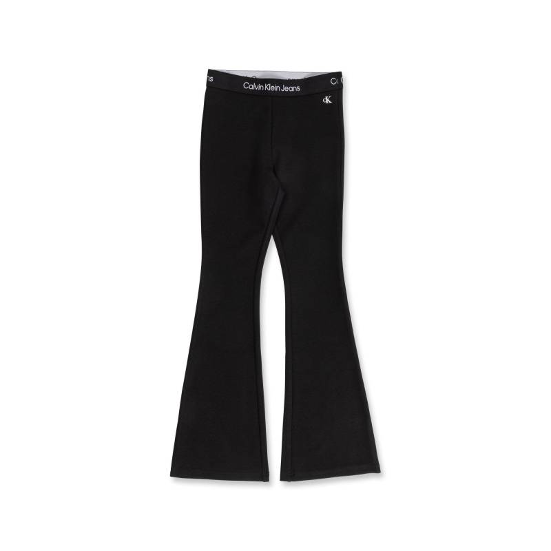 Lange Hose, Flared Fit Mädchen Black 12A von Calvin Klein