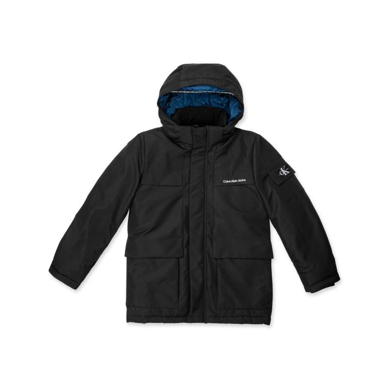 Jacke Mit Kapuze Jungen Black 16A von Calvin Klein