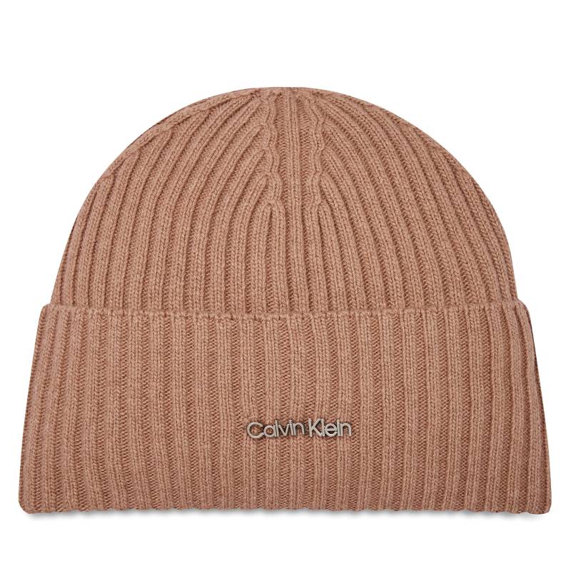 Mütze Calvin Klein Ck Must Logo Beanie K60K611401 Violett von Calvin Klein