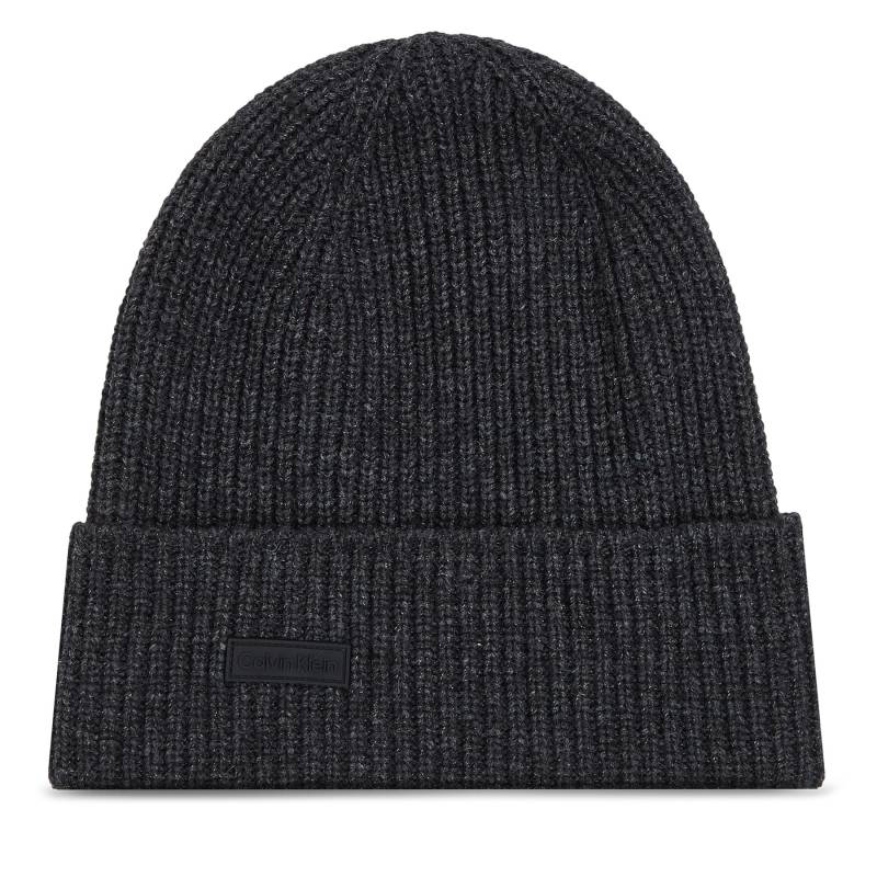 Mütze Calvin Klein Daddy Wool Beanie K50K510984 Grau von Calvin Klein