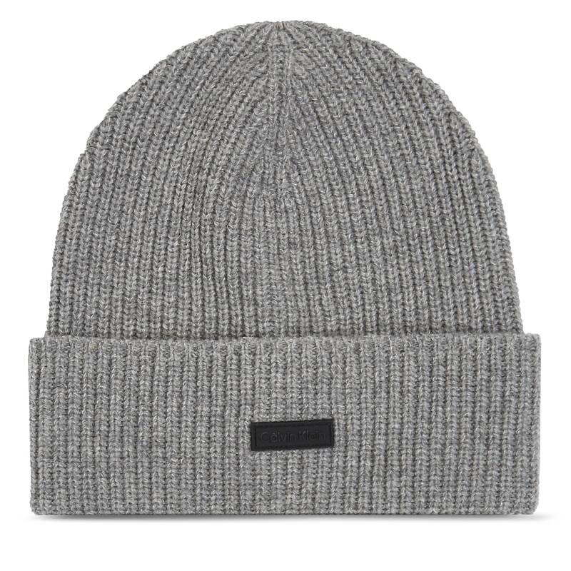 Mütze Calvin Klein Daddy Wool Beanie K50K510984 Grau von Calvin Klein