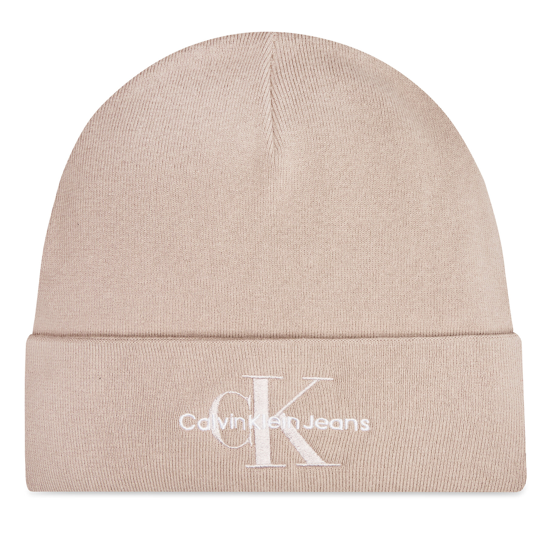 Mütze Calvin Klein Mono Logo Embro K60K612668 Beige von Calvin Klein