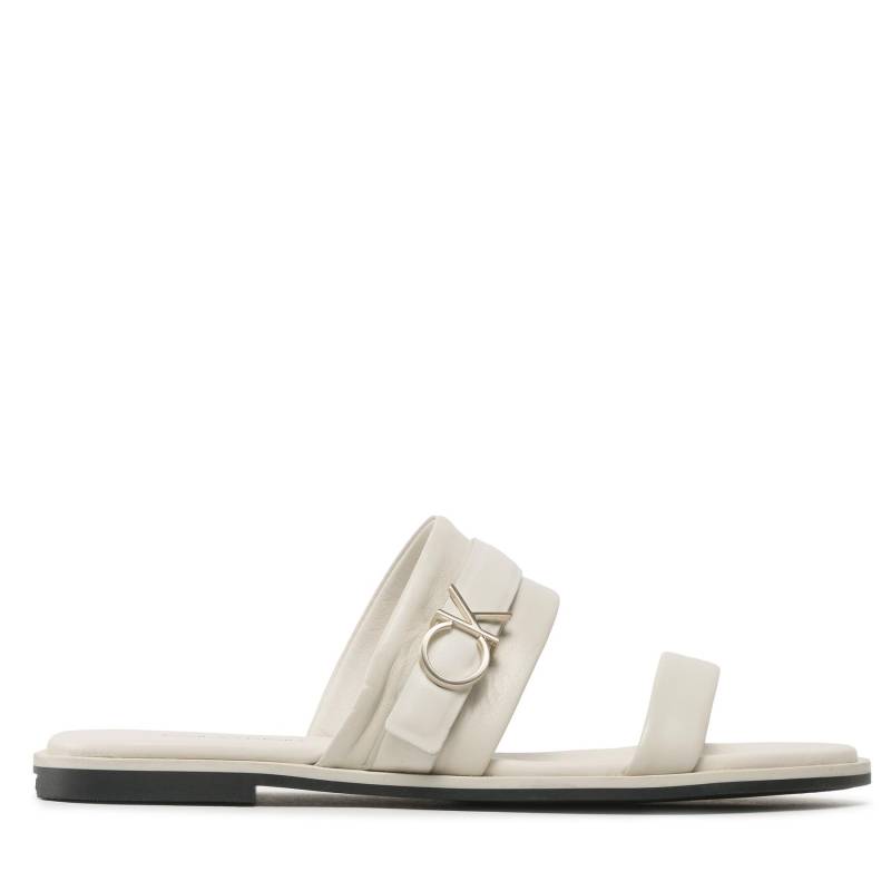 Pantoletten Calvin Klein Almond Slide W/Hw HW0HW01482 Weiß von Calvin Klein