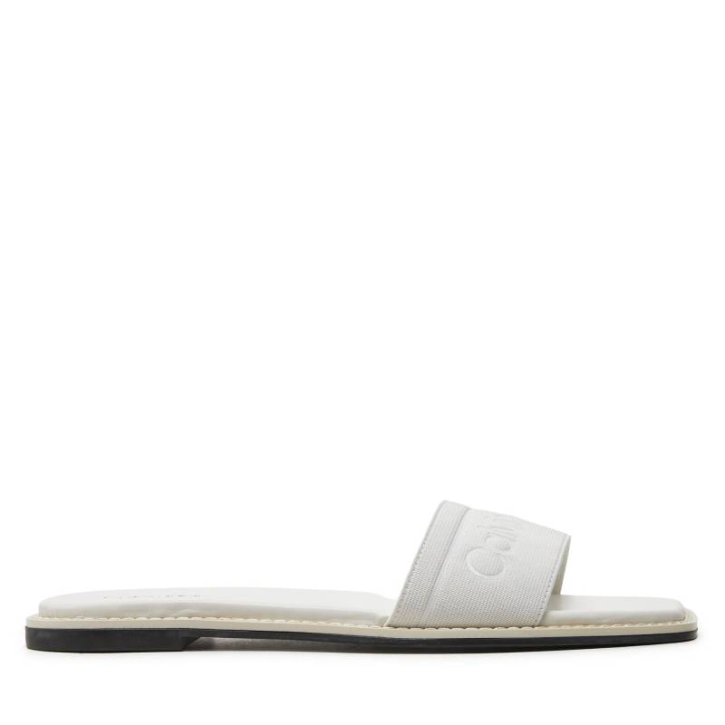 Pantoletten Calvin Klein Flat Slide He HW0HW01989 Weiß von Calvin Klein