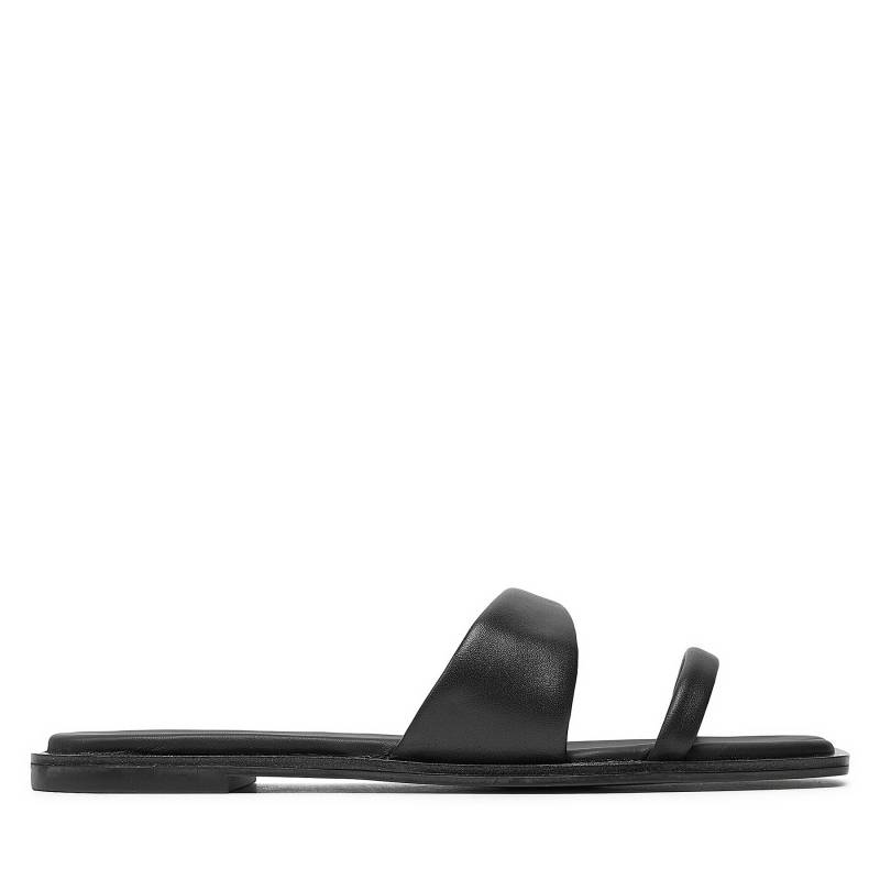 Pantoletten Calvin Klein Flat Slide Lth HW0HW02071 Schwarz von Calvin Klein