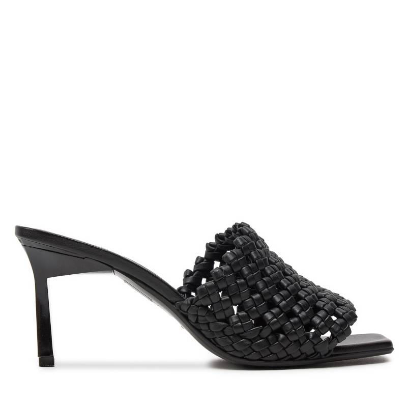 Pantoletten Calvin Klein Heel Mule Sandal 70 Latt HW0HW02144 Schwarz von Calvin Klein