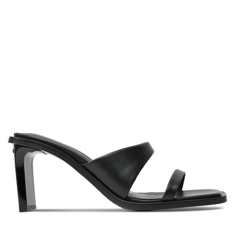 Pantoletten Calvin Klein Heel Slide 70 Lth HW0HW02072 Schwarz von Calvin Klein