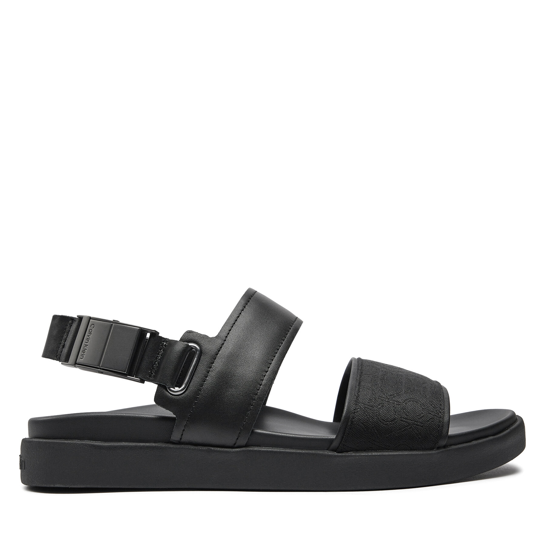 Sandalen Calvin Klein Back Strap Sandal Jaq Mono Ip HM0HM01421 Schwarz von Calvin Klein