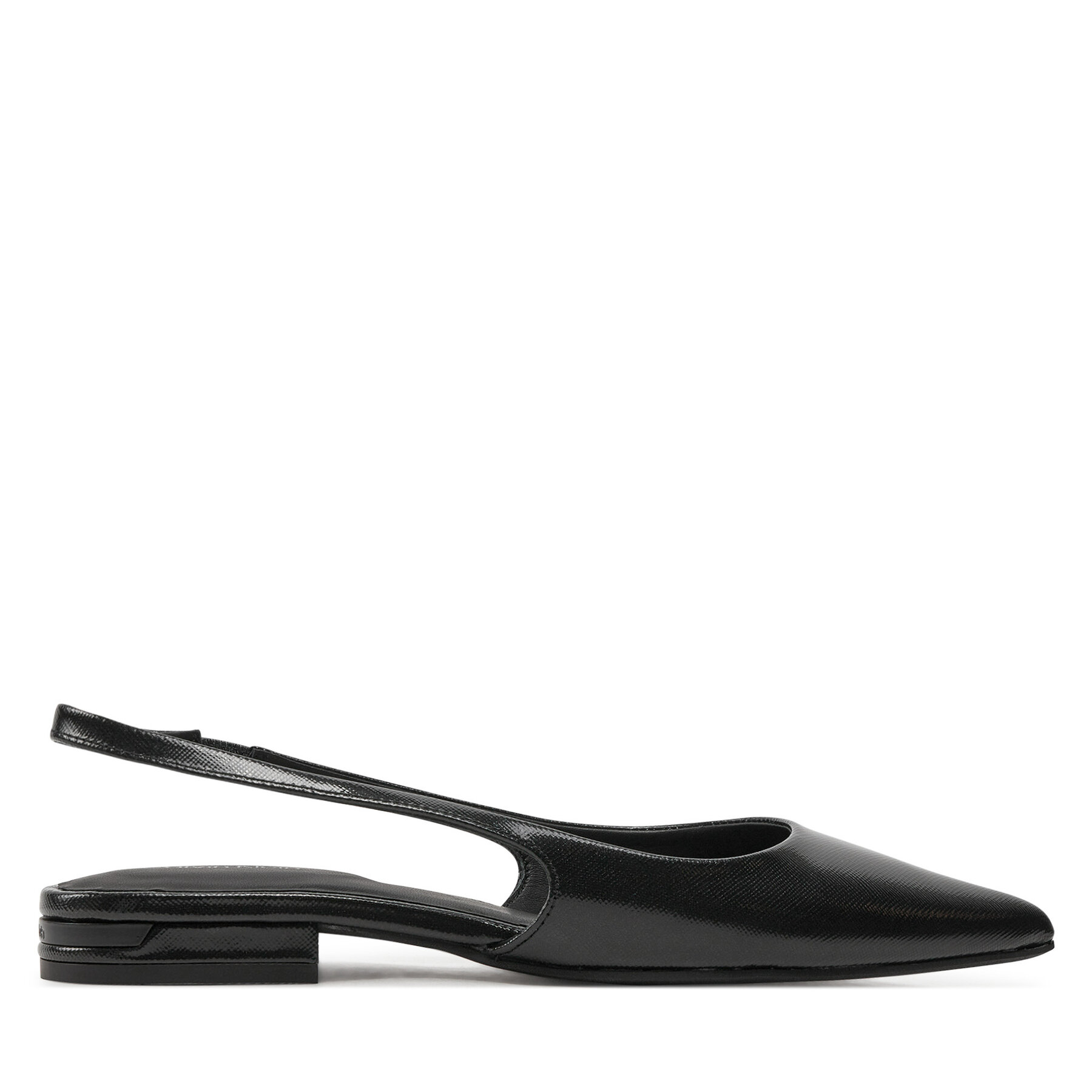 Sandalen Calvin Klein Flat Slingback Pump Saff HW0HW02135 Schwarz von Calvin Klein