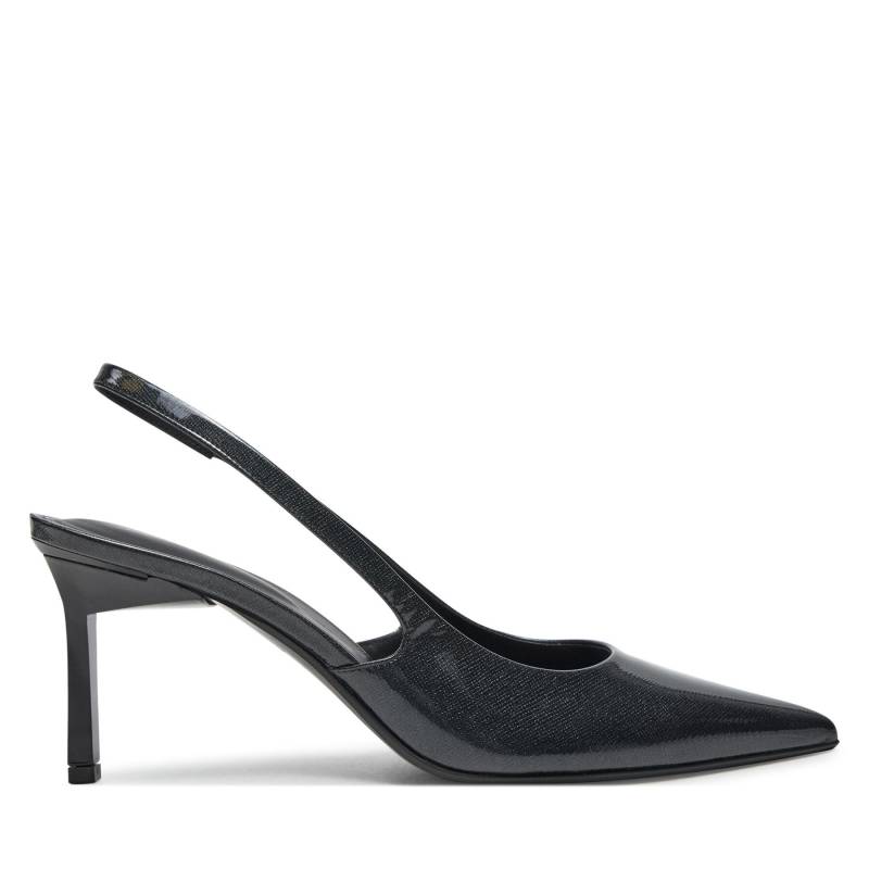 Sandalen Calvin Klein Heel Slingback Pump 70 Saff Lth HW0HW02068 Schwarz von Calvin Klein