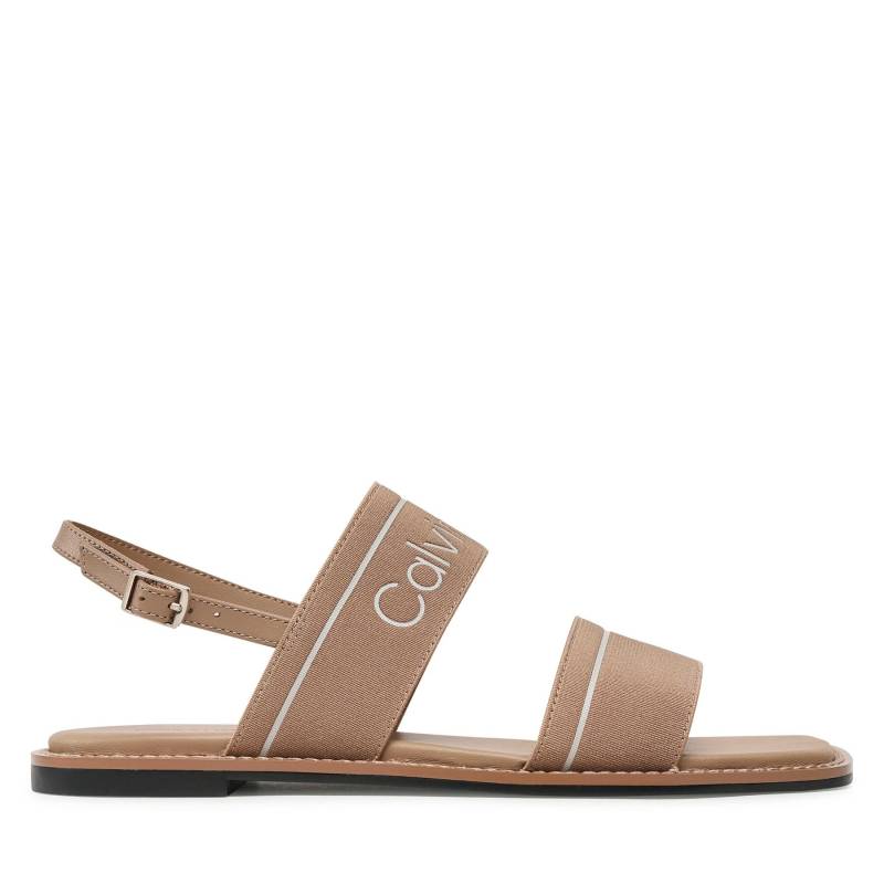 Sandalen Calvin Klein Squared Flat Sandal He HW0HW01496 Braun von Calvin Klein