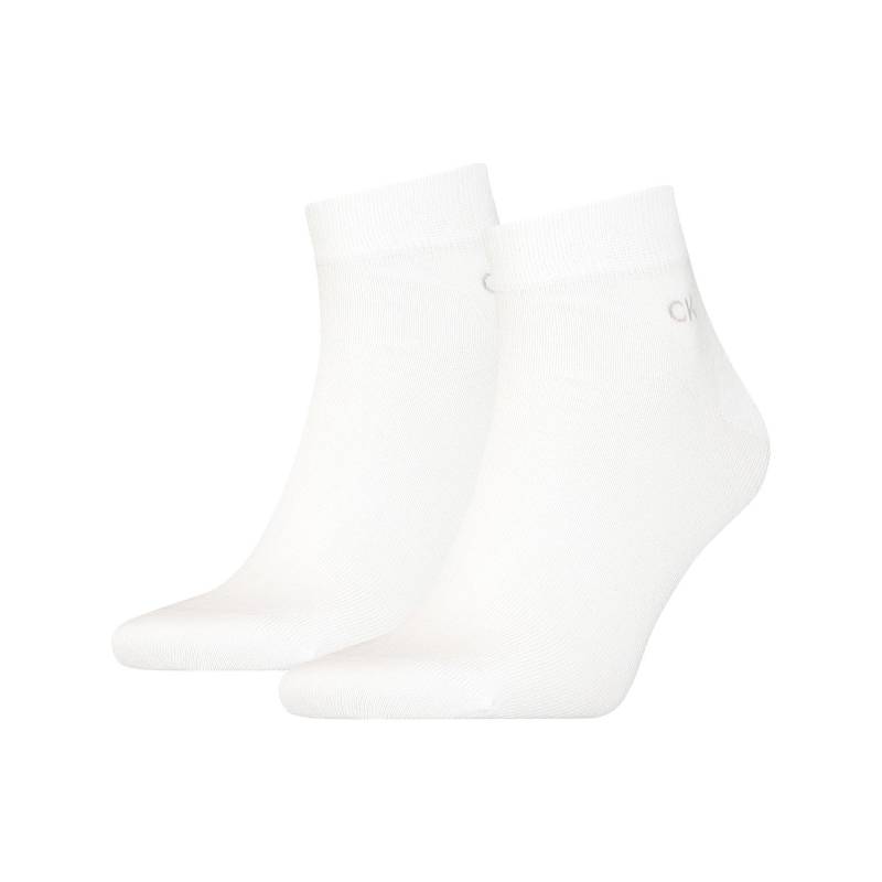 Calvin Klein - Duopack, Sneaker Socken, für Herren, Weiss, Größe 43-46 von Calvin Klein