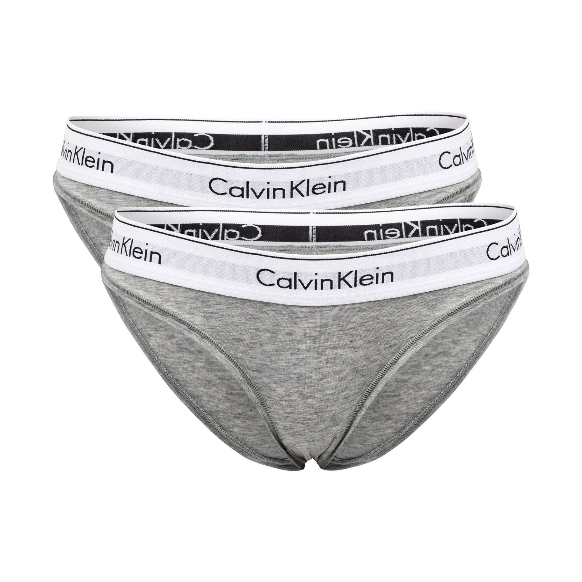 Calvin Klein - Slip,Baumwolle, für Damen, Grau, Größe XS von Calvin Klein